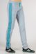 Спортивные штаны женские Classic светло-серый с мятным лампасом фото 3